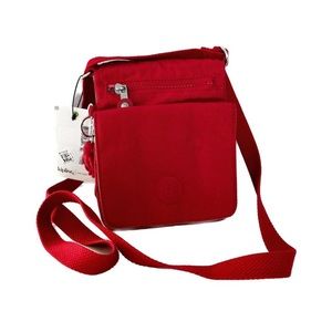 NEW Kipling Eldorado Minibag Lightweight Crossbody Nylon Travel Bag Red